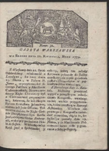 Gazeta Warszawska. R. 1779 Nr 32