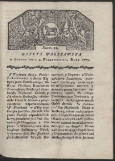 Gazeta Warszawska. R. 1779 Nr 81