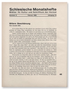 Schlesische Monatshefte : Blätter für Kultur und Schrifttum der Heimat. Jahrgang VII, Februar 1930, Nummer 2