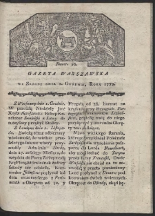 Gazeta Warszawska. R. 1779 Nr 96
