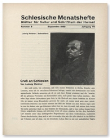 Schlesische Monatshefte : Blätter für Kultur und Schrifttum der Heimat. Jahrgang VII, September 1930, Nummer 9