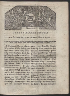 Gazeta Warszawska. R. 1780 Nr 26