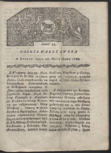 Gazeta Warszawska. R. 1780 Nr 43