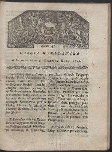Gazeta Warszawska. R. 1780 Nr 45