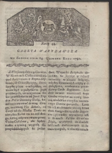 Gazeta Warszawska. R. 1780 Nr 48