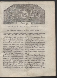 Gazeta Warszawska. R. 1780 Nr 54