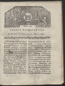 Gazeta Warszawska. R. 1780 Nr 58