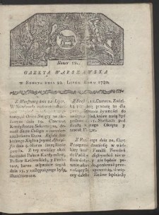 Gazeta Warszawska. R. 1780 Nr 59