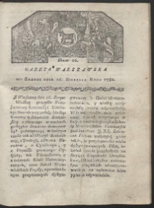 Gazeta Warszawska. R. 1780 Nr 66