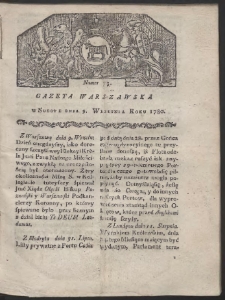 Gazeta Warszawska. R. 1780 Nr 73