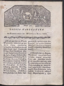 Gazeta Warszawska. R. 1780 Nr 76