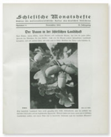 Schlesische Monatshefte : Blätter für Nationalsozialistische Kultur des Deutschen Südostens. 10. Jahrgang, November 1933, Nummer 11