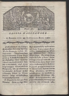 Gazeta Warszawska. R. 1780 Nr 95
