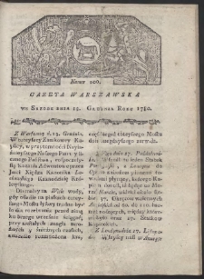 Gazeta Warszawska. R. 1780 Nr 100