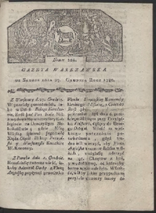 Gazeta Warszawska. R. 1780 Nr 104