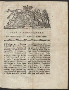 Gazeta Warszawska. R.1781 Nr 5