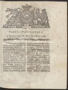 Gazeta Warszawska. R.1781 Nr 6