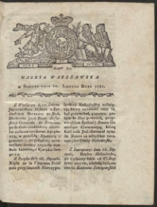 Gazeta Warszawska. R.1781 Nr 12
