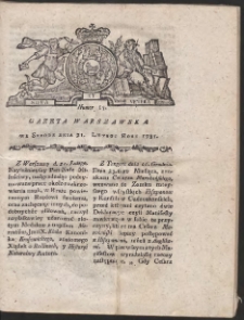 Gazeta Warszawska. R.1781 Nr 15