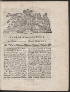 Gazeta Warszawska. R.1781 Nr 19