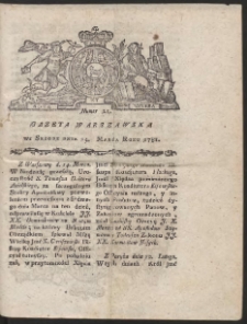 Gazeta Warszawska. R.1781 Nr 21