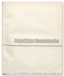 Schlesische Monatshefte. 15. Jahrgang, Oktober 1938, Folge 10