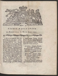 Gazeta Warszawska. R.1781 Nr 39