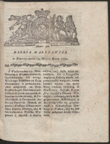 Gazeta Warszawska. R.1781 Nr 40