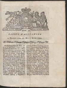 Gazeta Warszawska. R.1781 Nr 42