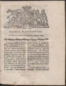 Gazeta Warszawska. R.1781 Nr 46