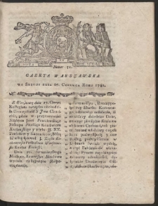 Gazeta Warszawska. R.1781 Nr 51