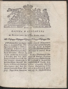 Gazeta Warszawska. R.1781 Nr 57
