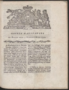 Gazeta Warszawska. R.1781 Nr 61
