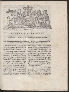 Gazeta Warszawska. R.1781 Nr 66