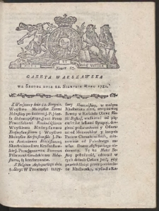 Gazeta Warszawska. R.1781 Nr 67