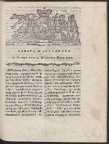 Gazeta Warszawska. R.1781 Nr 71