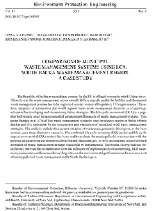 Comparison of municipal waste management systems using LCA. South Backa waste management region. A case study
