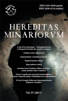 Spis treści [Hereditas Minariorum, Vol. IV, 2017]