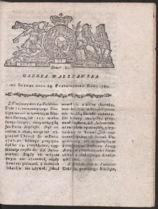 Gazeta Warszawska. R.1781 Nr 85