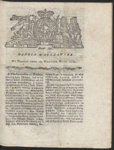 Gazeta Warszawska. R.1781 Nr 99