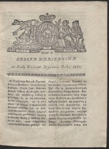 Gazeta Warszawska. R.1782 Nr 5