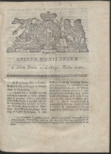 Gazeta Warszawska. R.1782 Nr 10