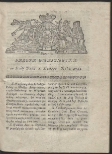 Gazeta Warszawska. R.1782 Nr 11