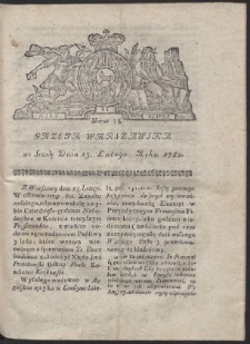 Gazeta Warszawska. R.1782 Nr 13