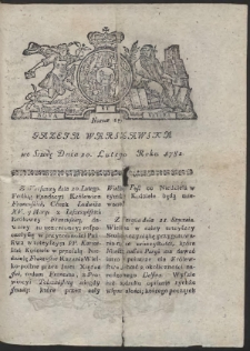 Gazeta Warszawska. R.1782 Nr 15