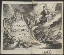 Kalendarz Warszawski na Rok 1761