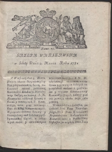 Gazeta Warszawska. R.1782 Nr 20