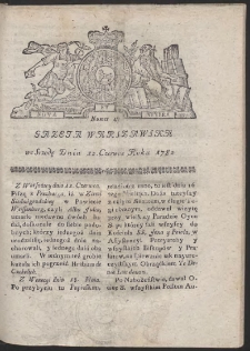 Gazeta Warszawska. R.1782 Nr 47