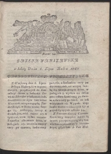 Gazeta Warszawska. R.1782 Nr 54
