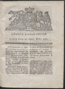 Gazeta Warszawska. R.1782 Nr 57